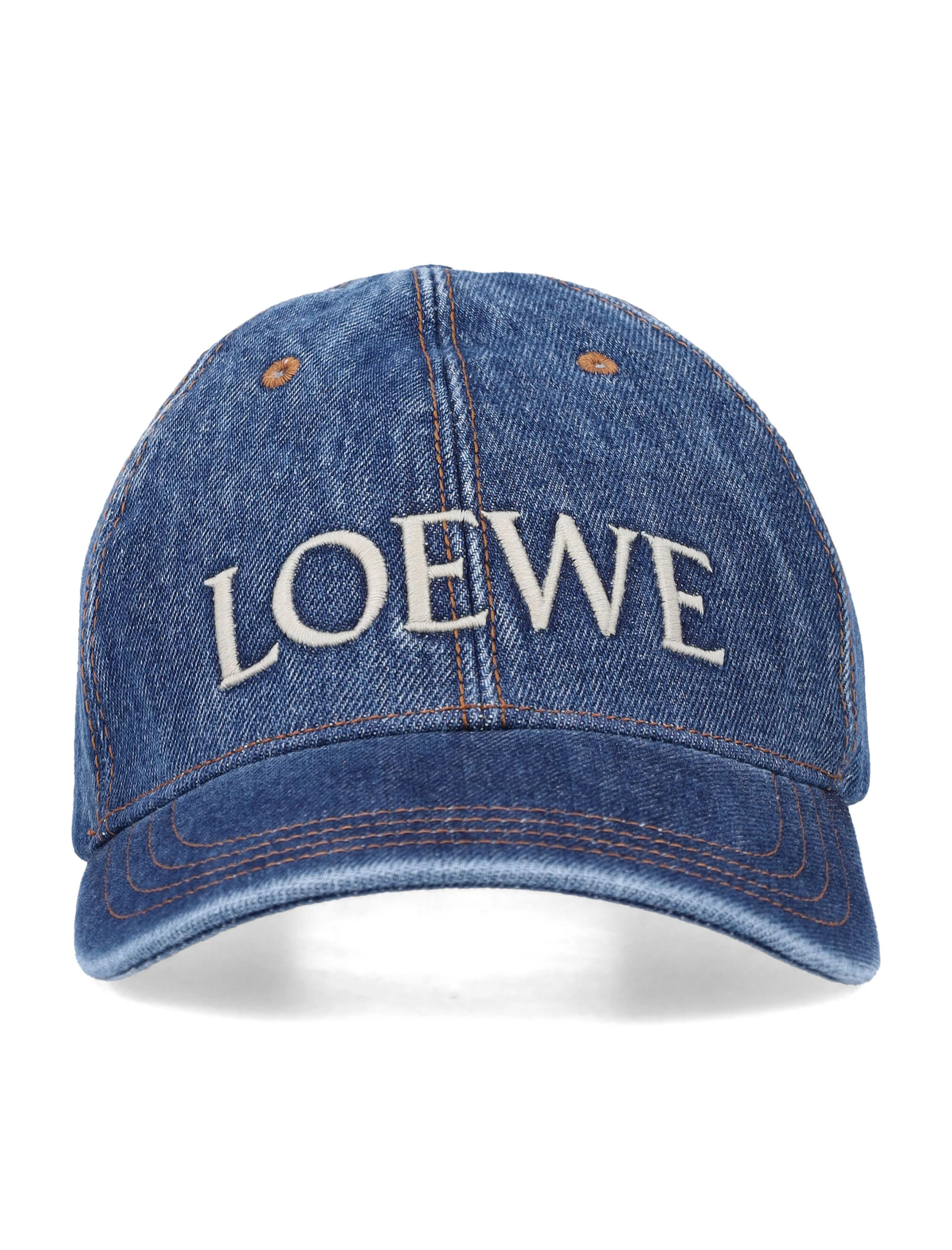 Loewe Structured Logo Cap with Contrast Stitching and Adjustable Fit