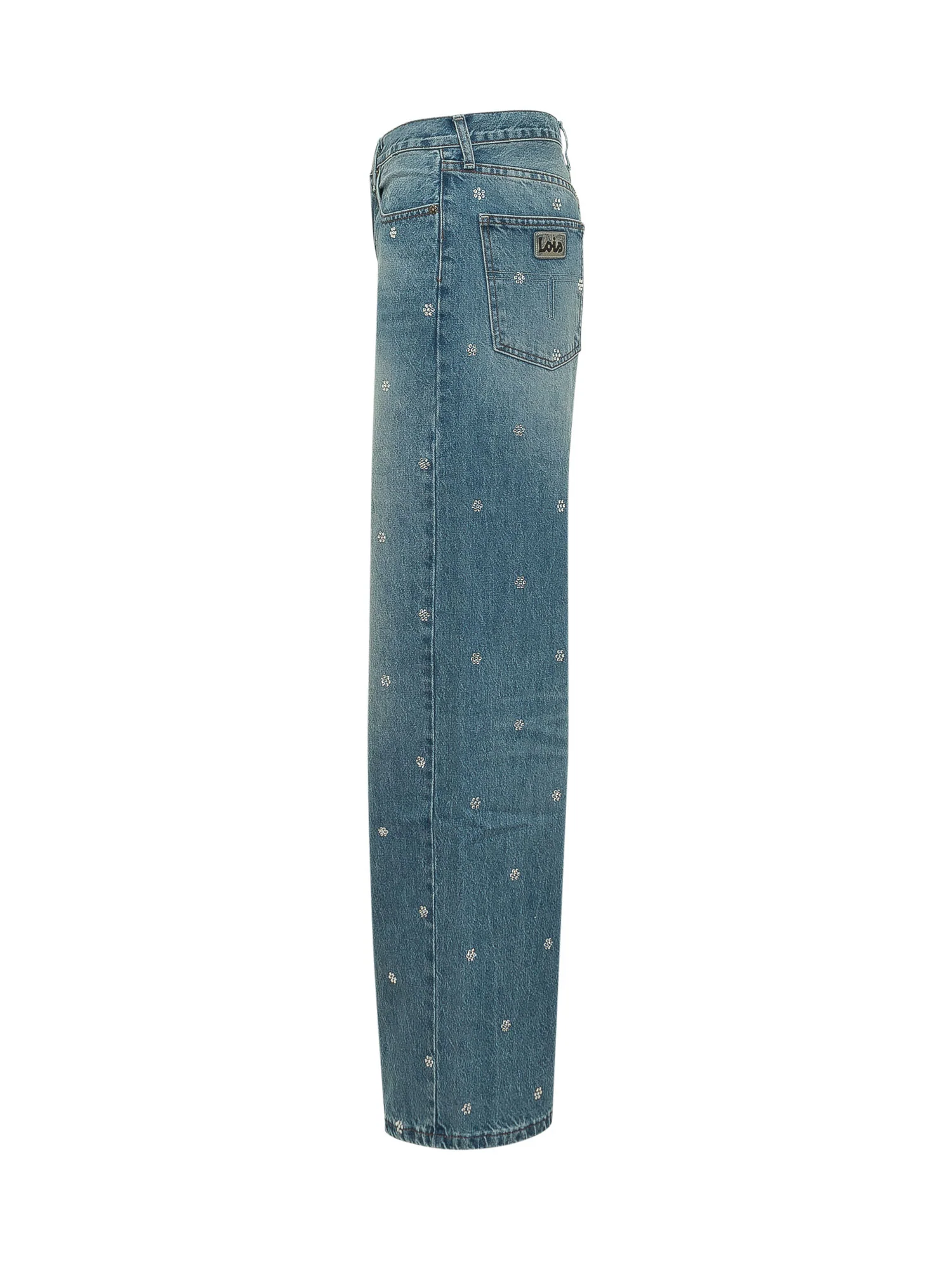 Lois Skater Loose Mini Style with Double Stone Crystal Details - Image 3