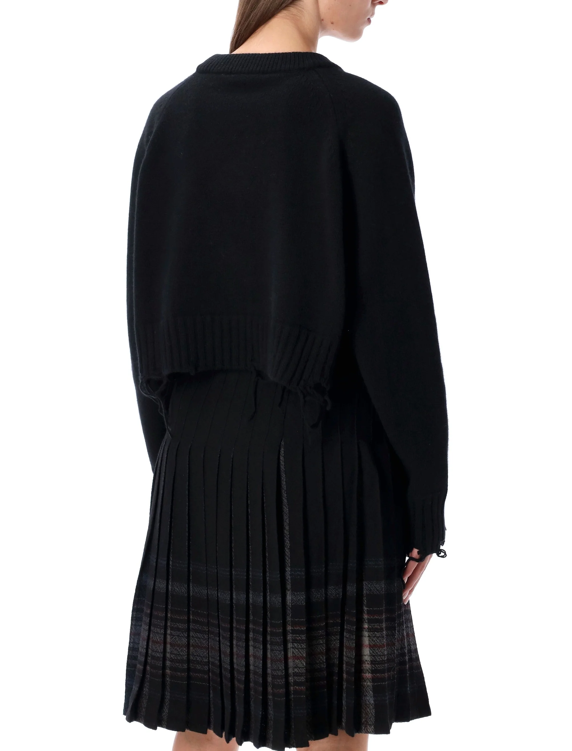 Low Classic Mini Distressed Pullover with Raglan Shoulders - Image 2