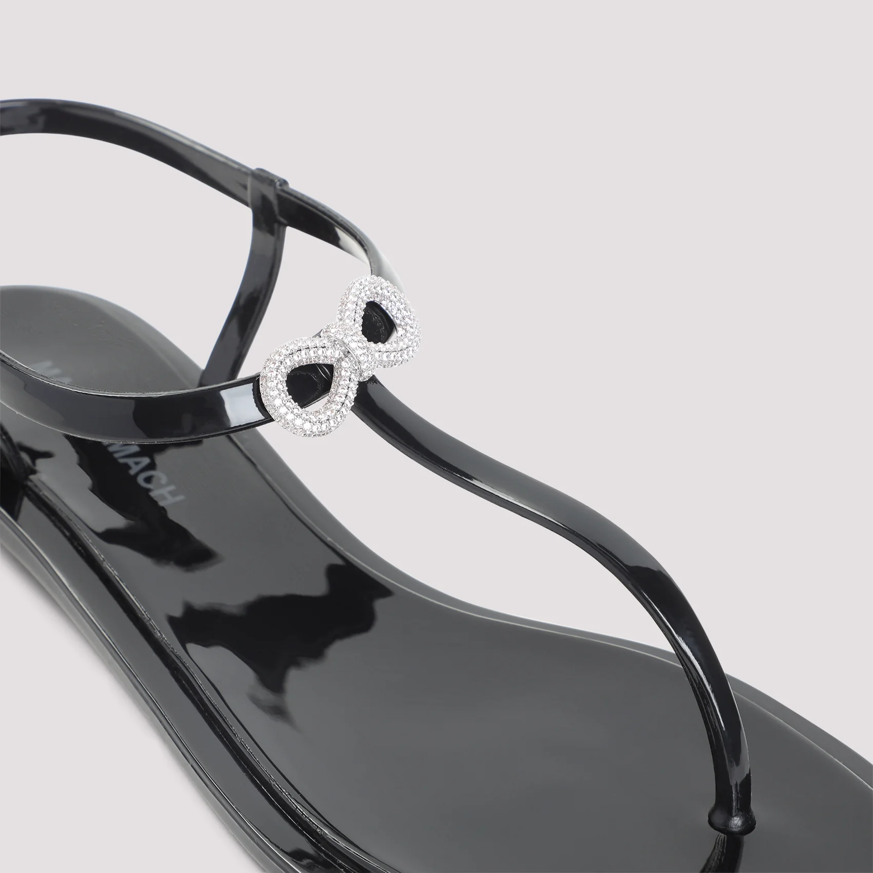 Mach & Mach Double Bow Rubber Thong Sandals - Image 6