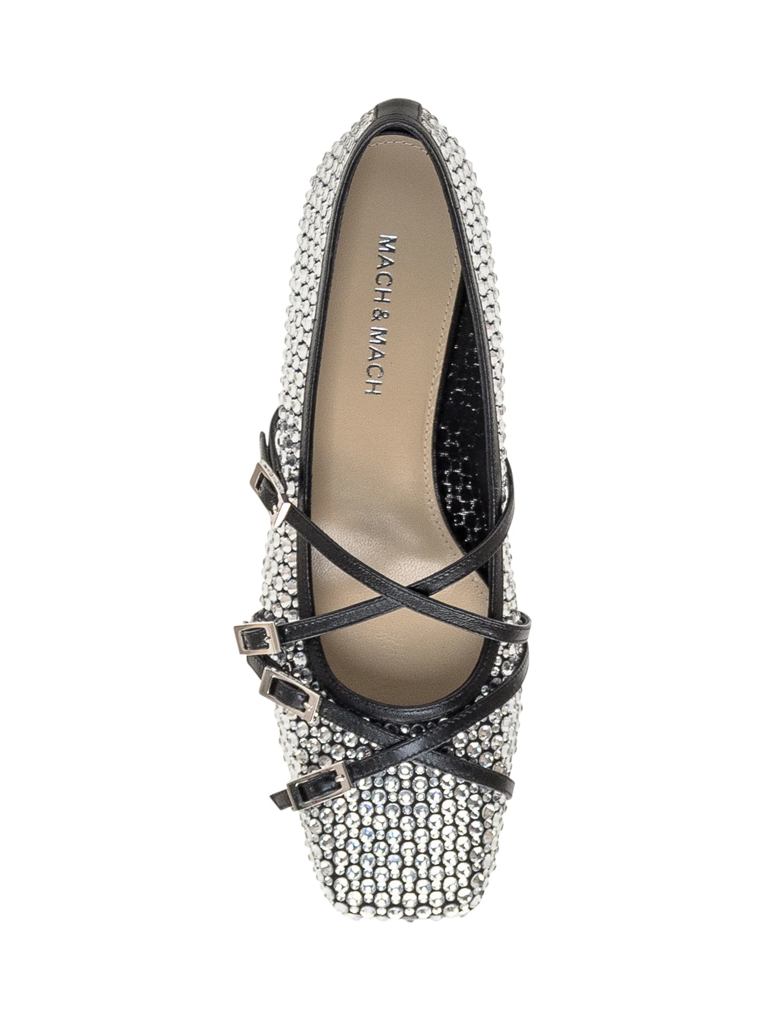 Mach & Mach Stylish Ballerine Flats with Mesh Detail - Image 4