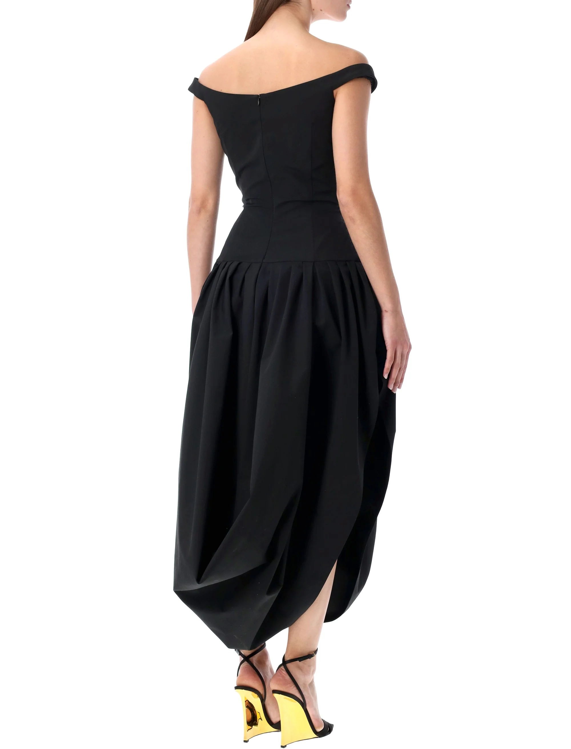 Magda Burtym Draped Off-shoulder Gown - Image 2