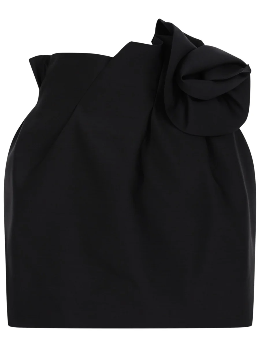 Magda Butrym Elegant Wool and Silk Mini Skirt