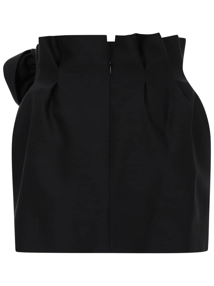 Magda Butrym Elegant Wool and Silk Mini Skirt - Image 2