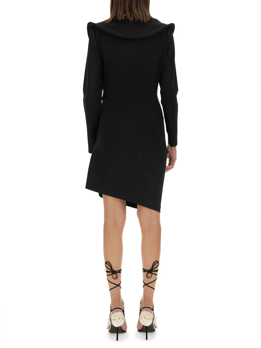 MAGDA BUTRYM Sculptural High-neck Mini Dress - Image 4