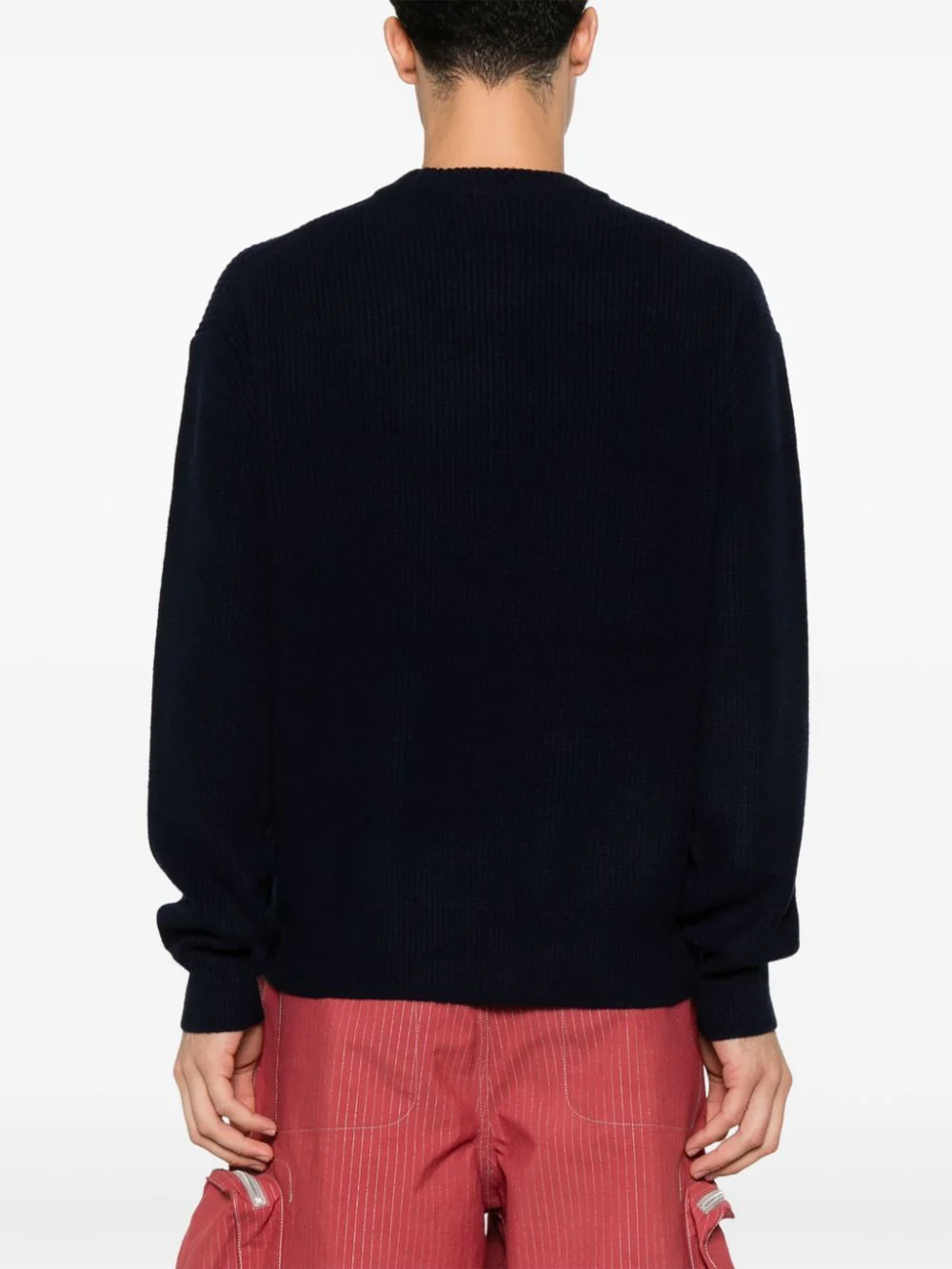 MAISON KITSUNÉ Bold Fox Head Patch Ribbed Jumper - Image 4