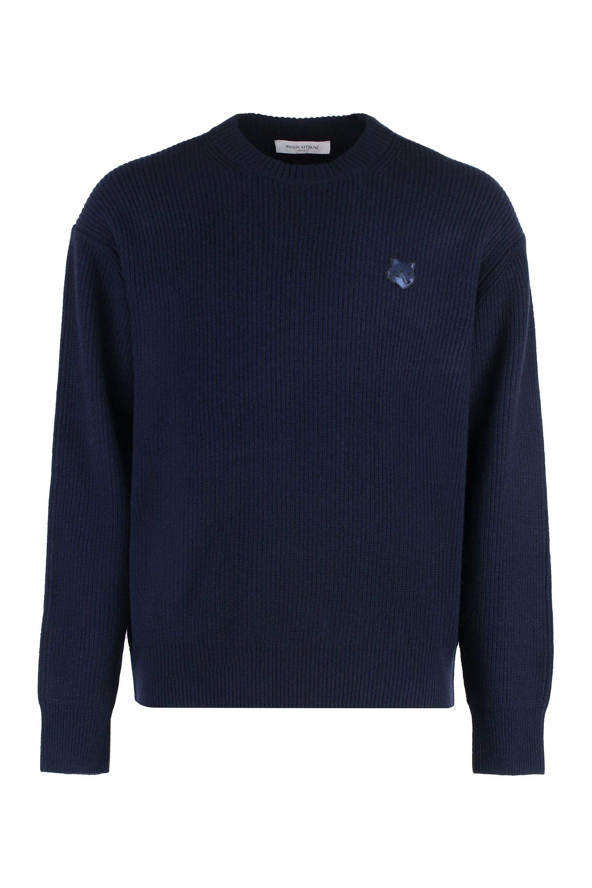 MAISON KITSUNÉ Bold Fox Head Patch Ribbed Jumper - Image 6