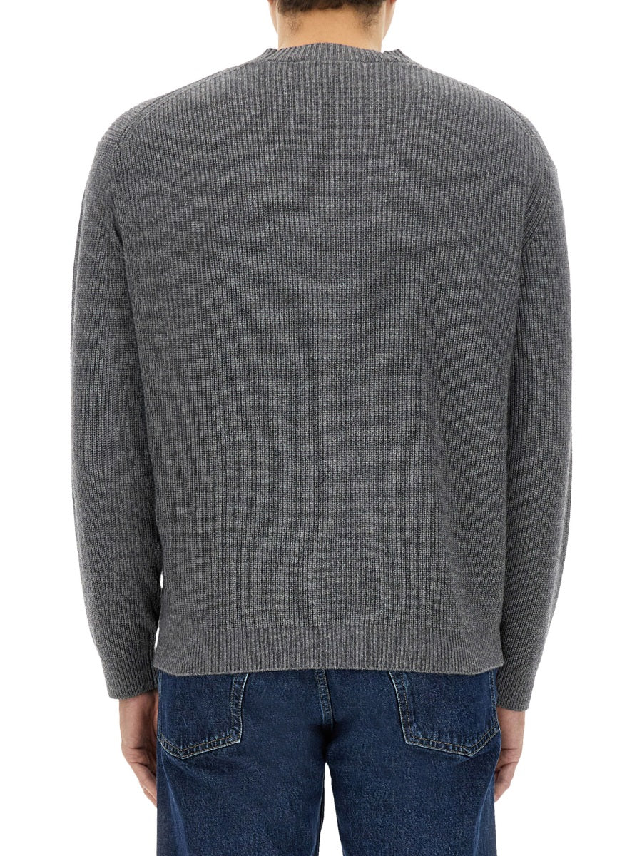 MAISON KITSUNÉ Bold Fox Head Ribbed Cardigan - Image 3