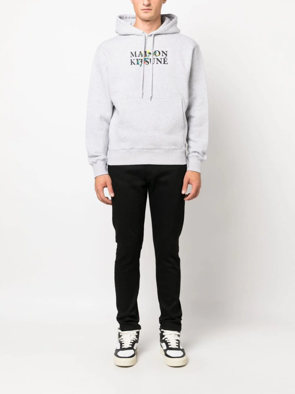 Maison Kitsuné Comfort Hoodie with Floral Design - FW23 - Image 2