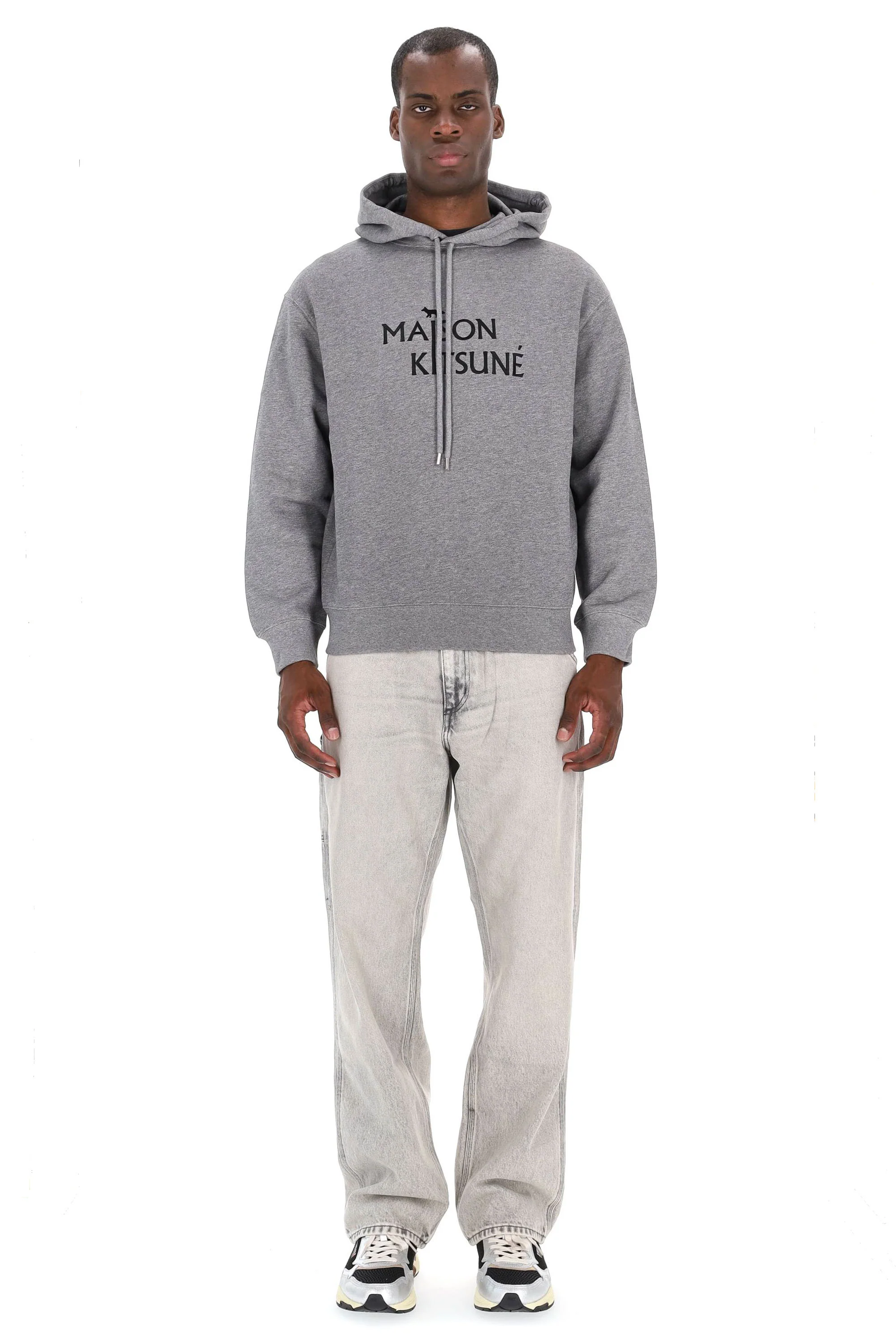 Maison Kitsune Comfortable Drawstring Hoodie Sweatshirt for Men - Image 4