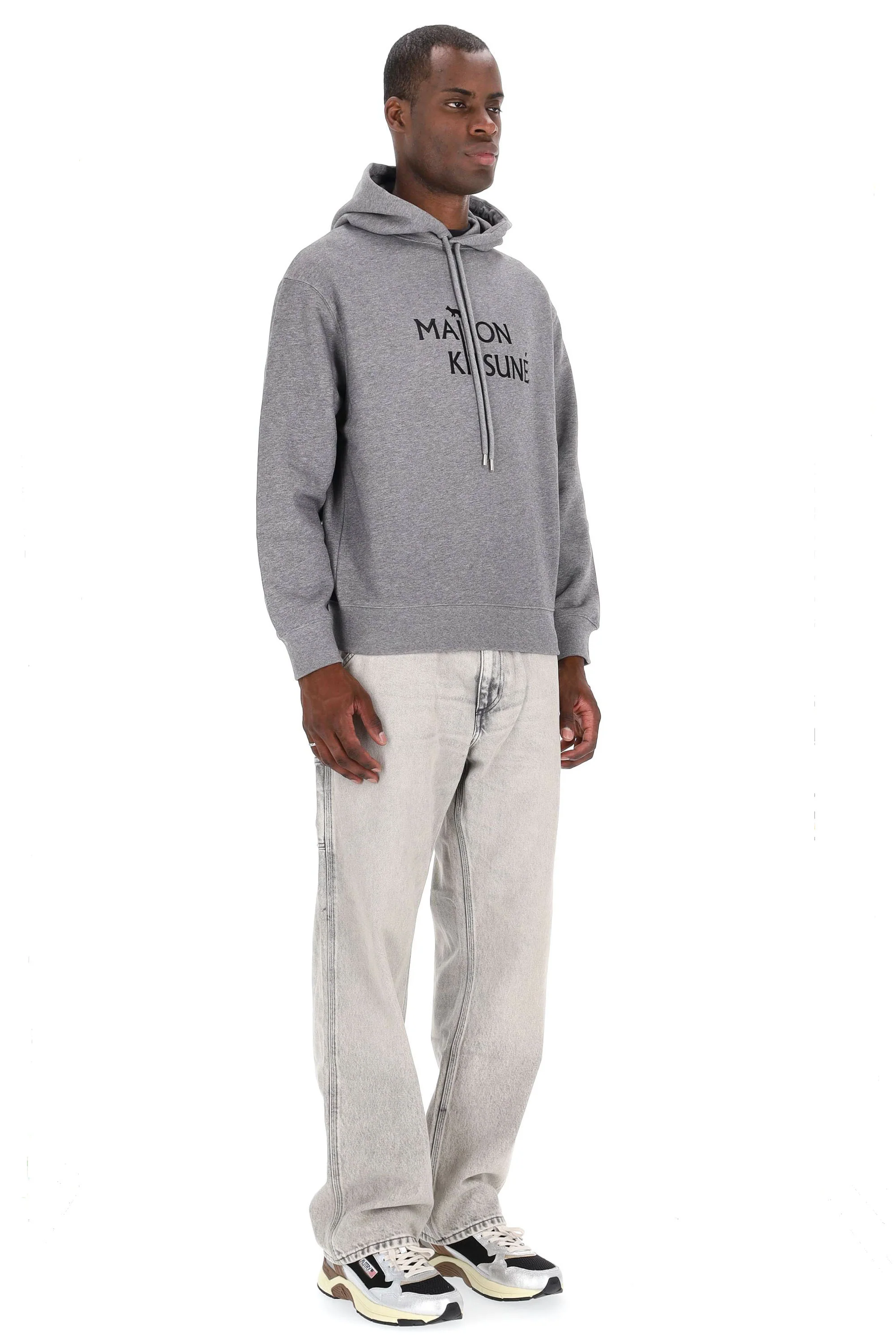 Maison Kitsune Comfortable Drawstring Hoodie Sweatshirt for Men - Image 6