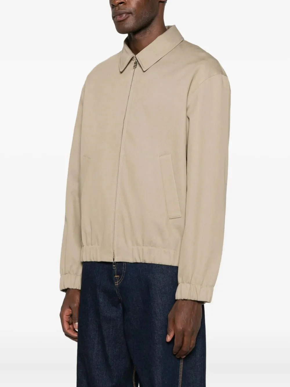 Maison Kitsuné Elastic Waist Zip Blouson Jacket for Men - Image 3