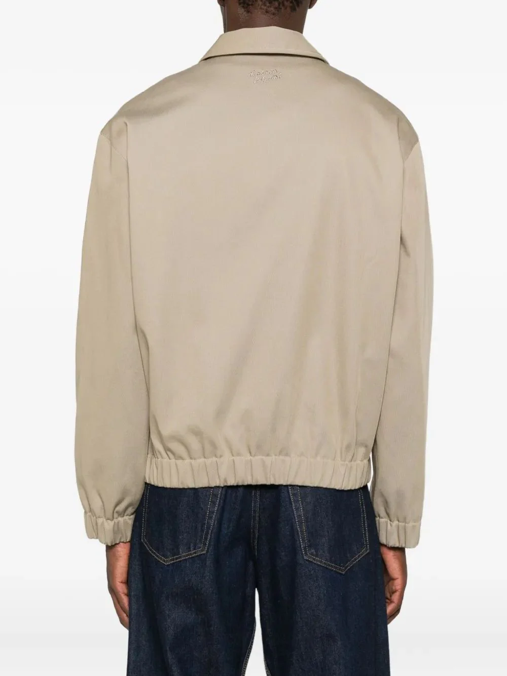 Maison Kitsuné Elastic Waist Zip Blouson Jacket for Men - Image 4
