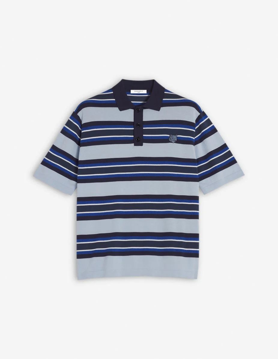 Maison Kitsuné Fine Gauge Striped Polo for Men