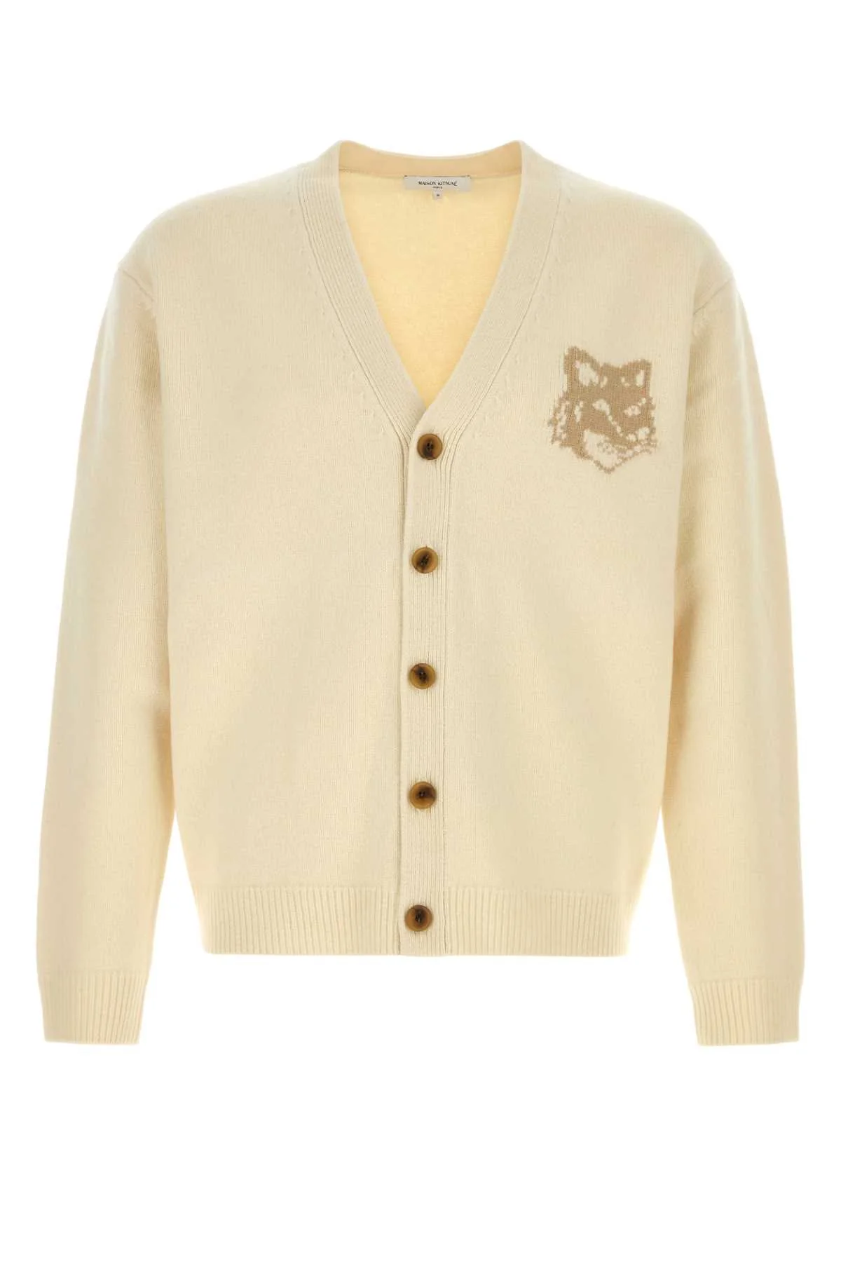 Maison Kitsuné Fox Head Merino Regular Cardigan