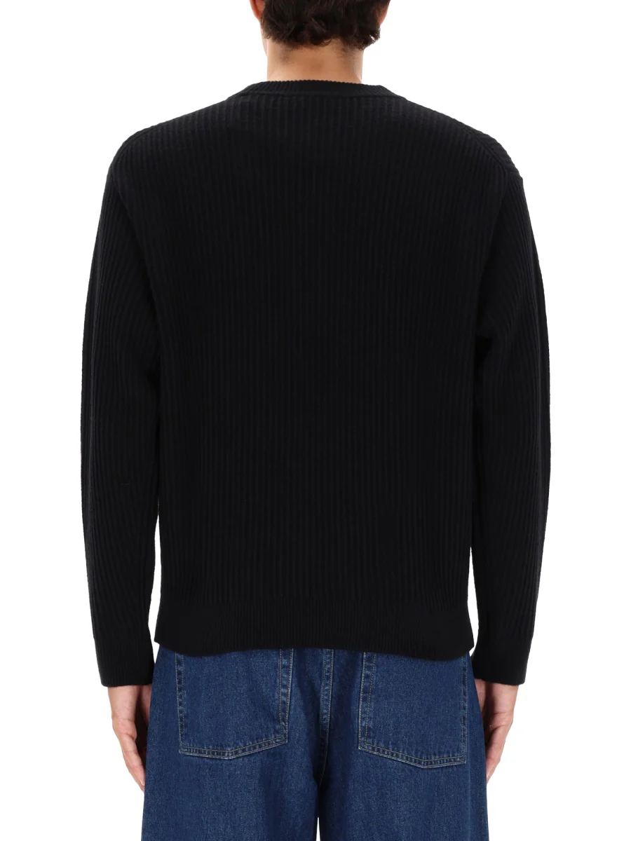 MAISON KITSUNÉ Fox Head Wool Ribbed Jumper - Image 5