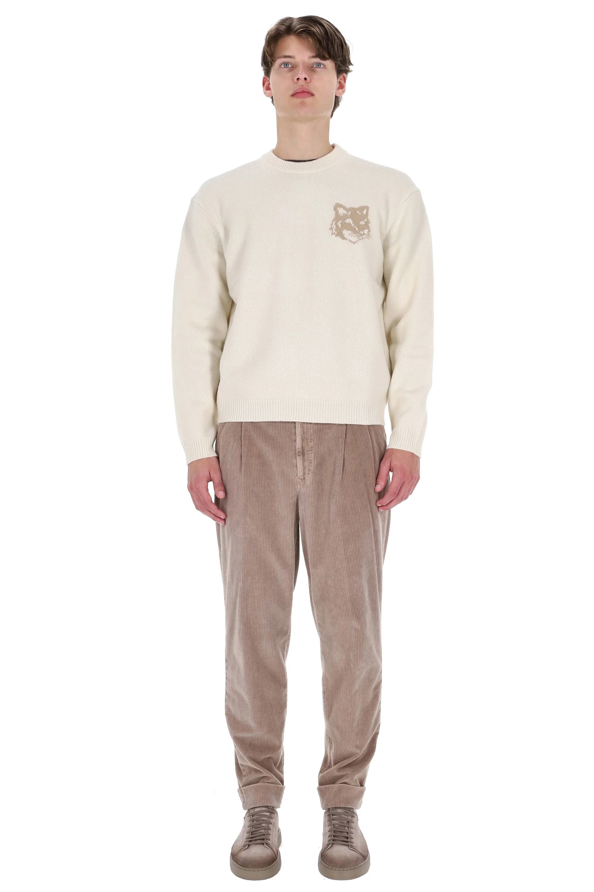 Maison Kitsune Men's Cozy Knit Sweater - FW25 Collection - Image 2