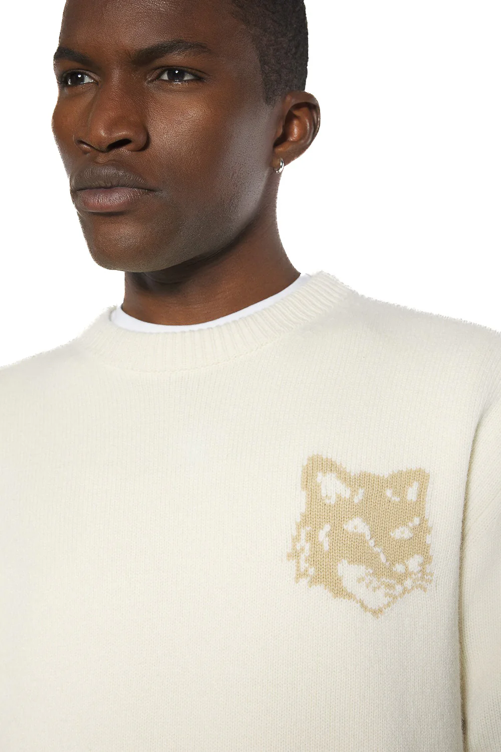 Maison Kitsune Men's Cozy Knit Sweater - FW25 Collection - Image 5