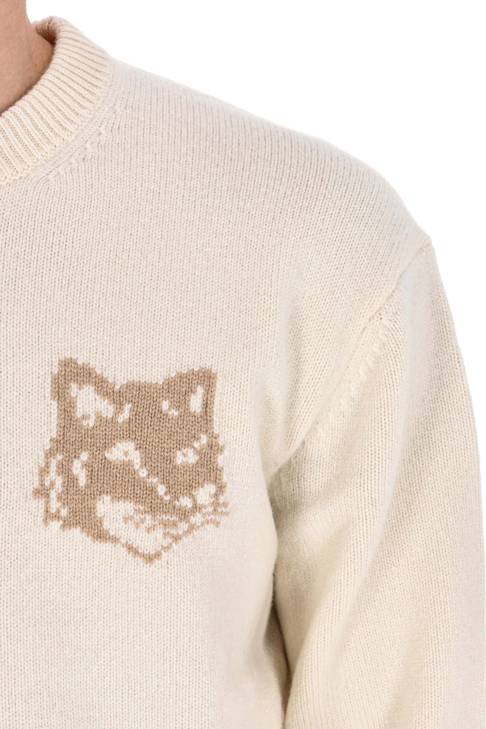 Maison Kitsune Men's Cozy Knit Sweater - FW25 Collection - Image 7