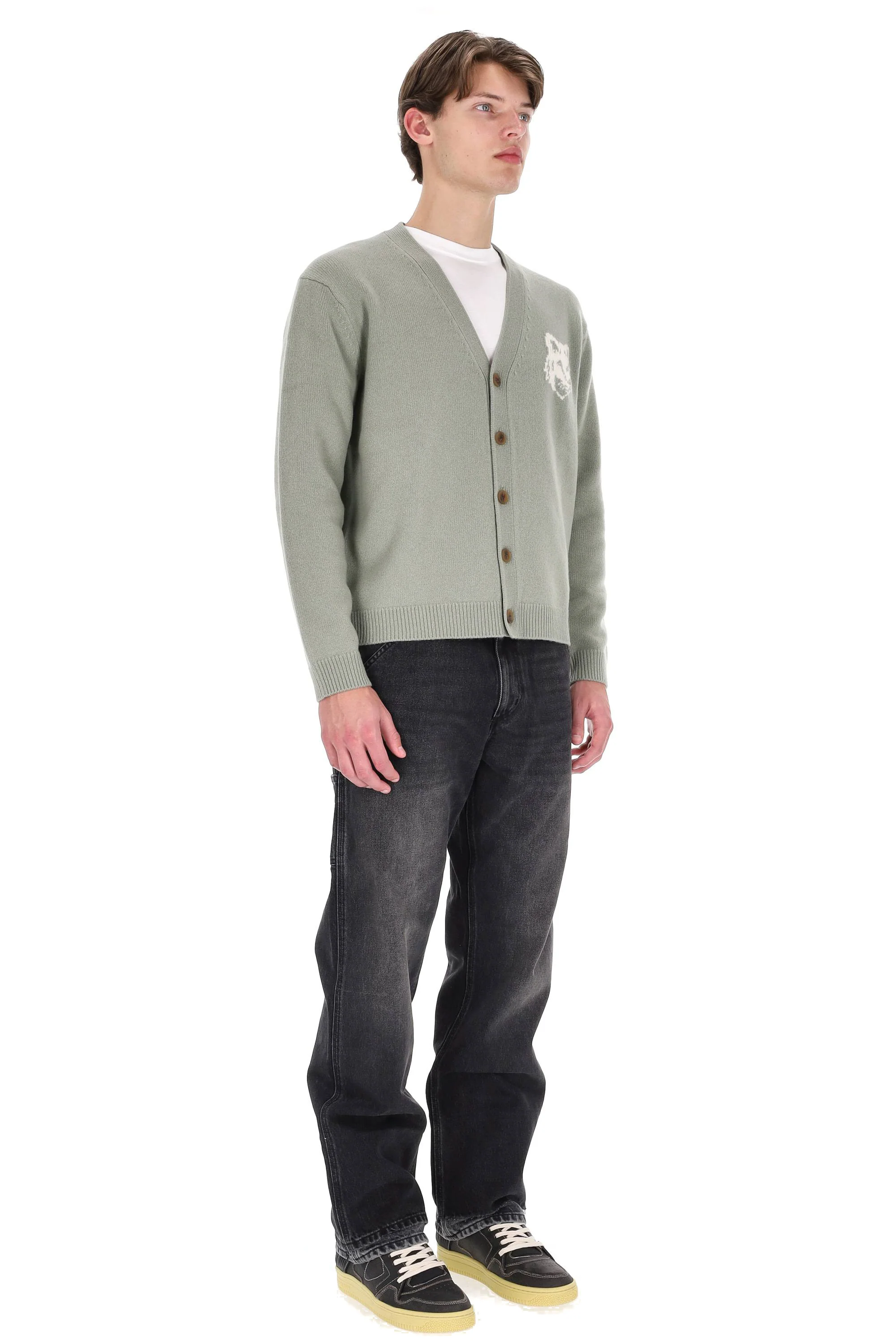 Maison Kitsune Men's Cozy Knit Sweater - FW25 Collection - Image 3