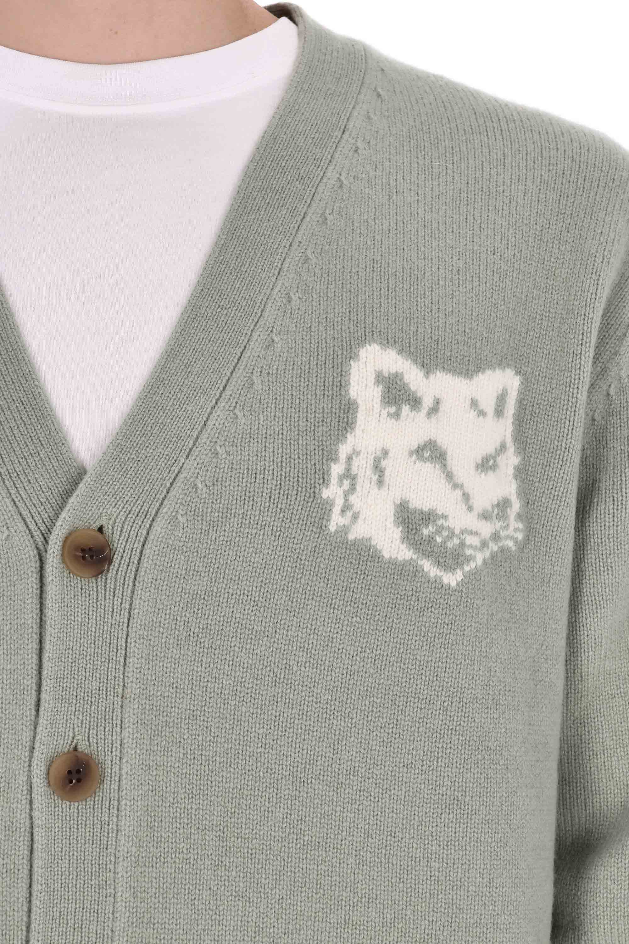 Maison Kitsune Men's Cozy Knit Sweater - FW25 Collection - Image 6