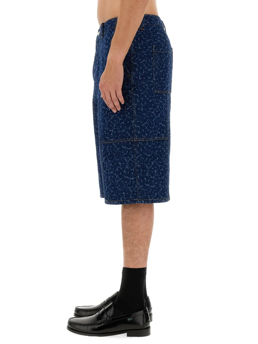 Maison Kitsuné Men's Mini Denim Bermuda Shorts - Image 4