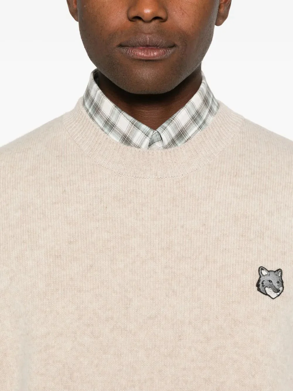 Maison Kitsuné Mini Fox Knit Sweater for Men - Image 4