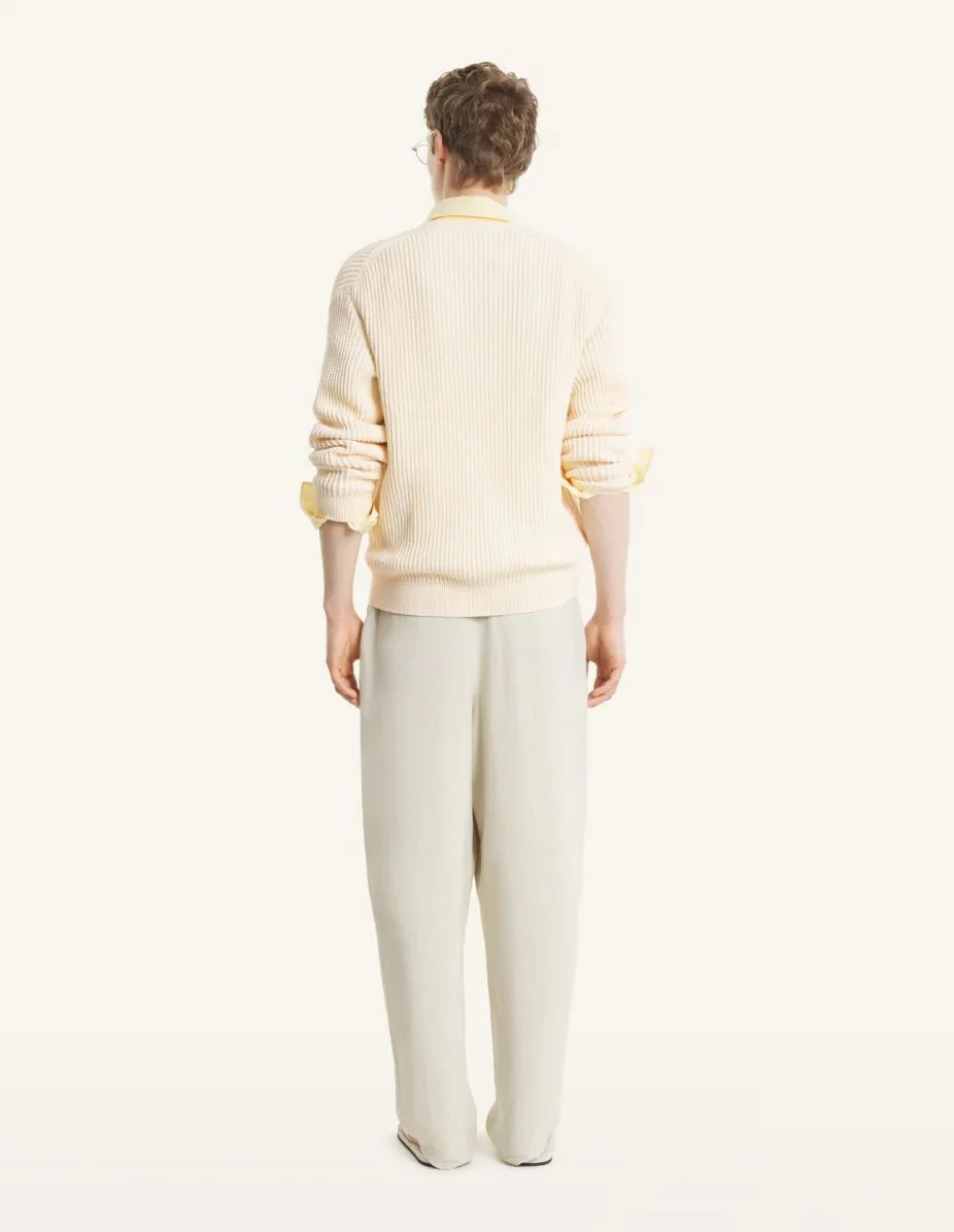 Maison Kitsuné Ribbed Cardigan for Men - SS26 Collection - Image 4