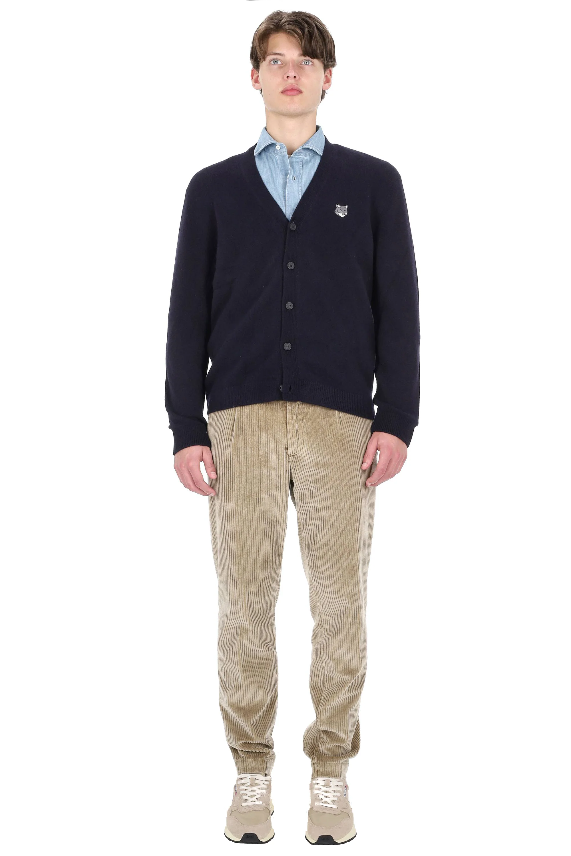 Maison Kitsune Stylish Knit Sweater for Men - FW25 Collection - Image 2