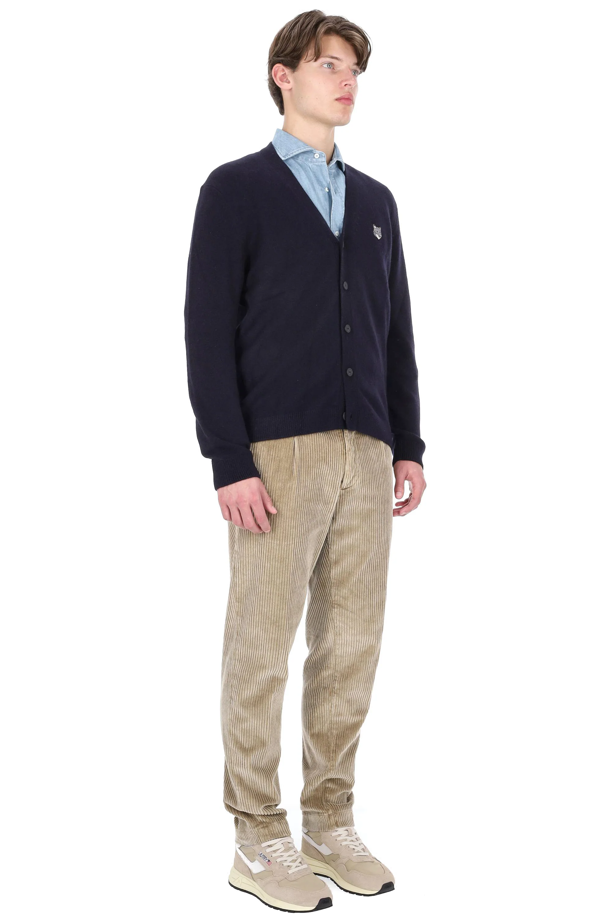 Maison Kitsune Stylish Knit Sweater for Men - FW25 Collection - Image 3