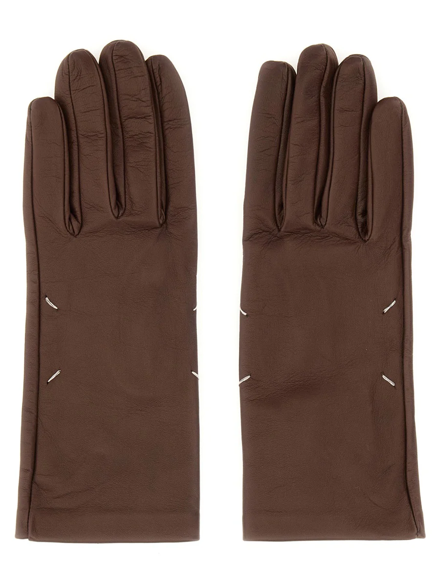 MAISON MARGIELA Leather Gloves - Image 3