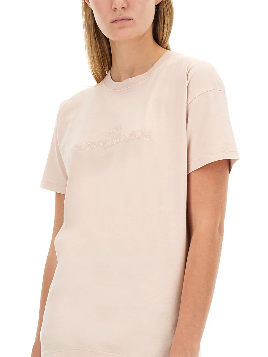 MAISON MARGIELA Logo Embroidery T-shirt - Image 4