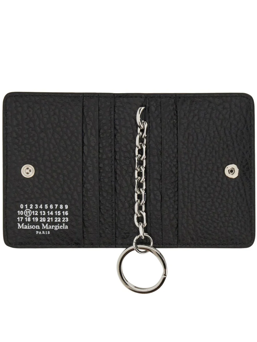 Maison Margiela Mini Bifold Wallet with Keyring - 8 cm x 10 cm x 2 cm - Image 6