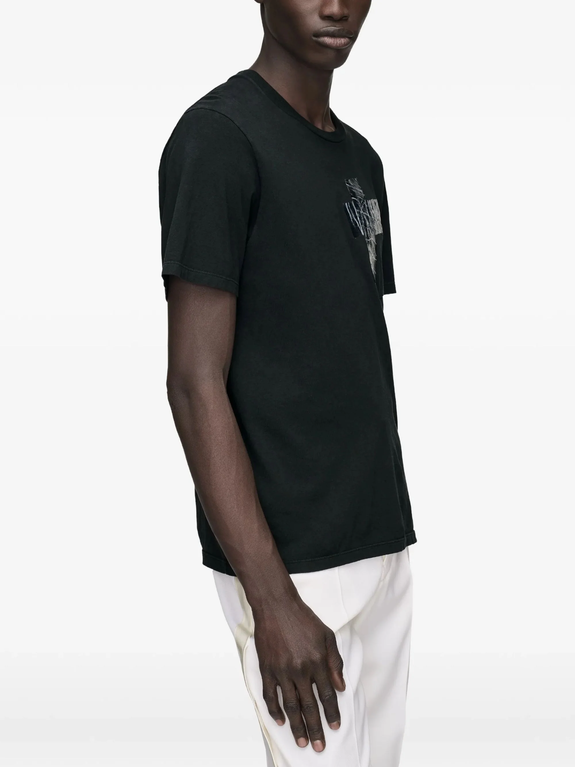 Maison Margiela Taped T-shirt with Transparent Detail for Men - Image 5