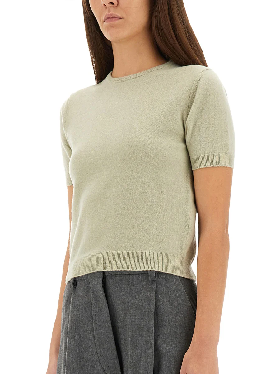 MAISON MARGIELA Wool Crew Neck T-shirt - Image 4