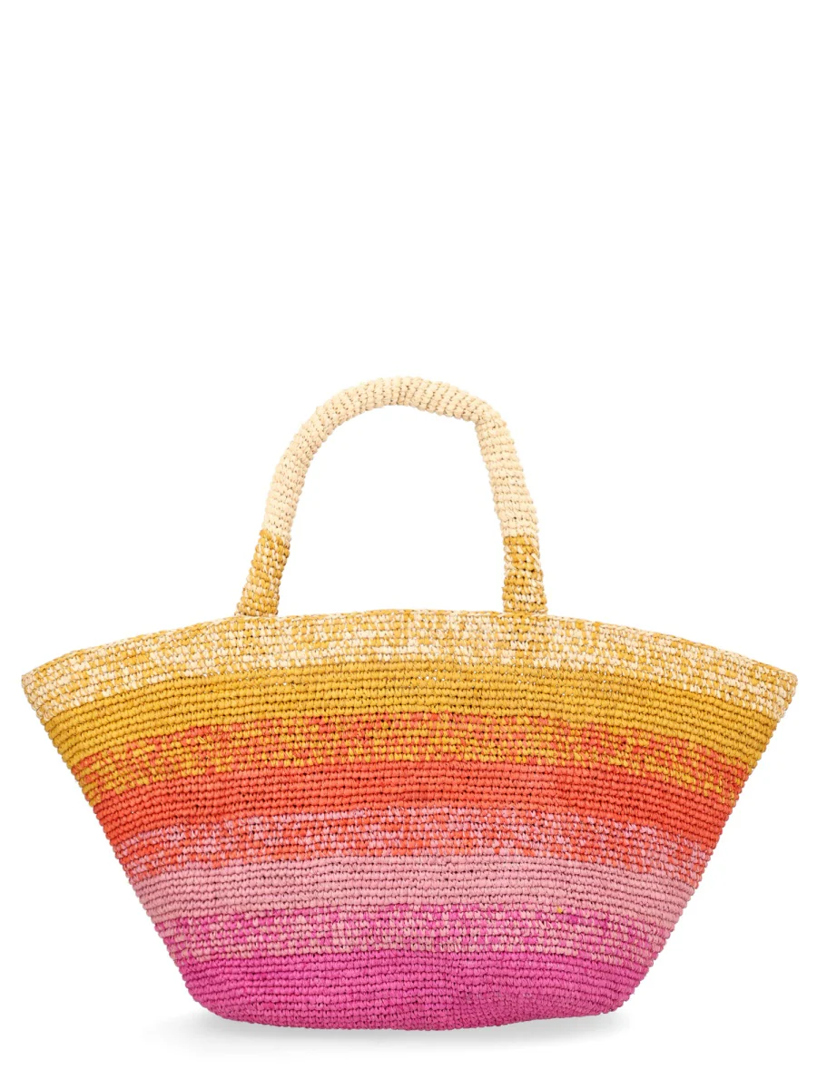 Manebi Mini Natural Raffia Shoulder Bag - 25cm x 50cm x 15cm - Image 2