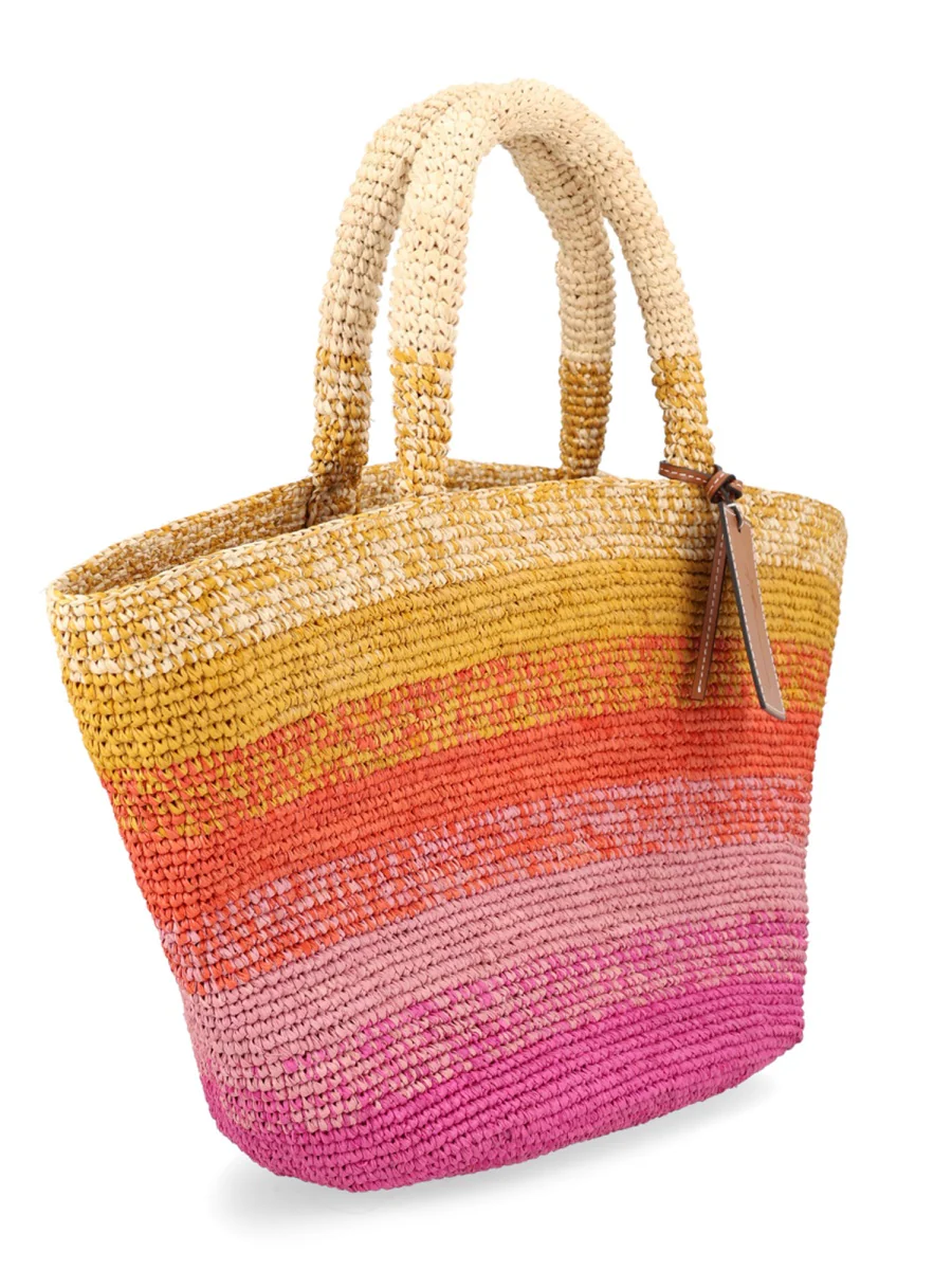 Manebi Mini Natural Raffia Shoulder Bag - 25cm x 50cm x 15cm - Image 3