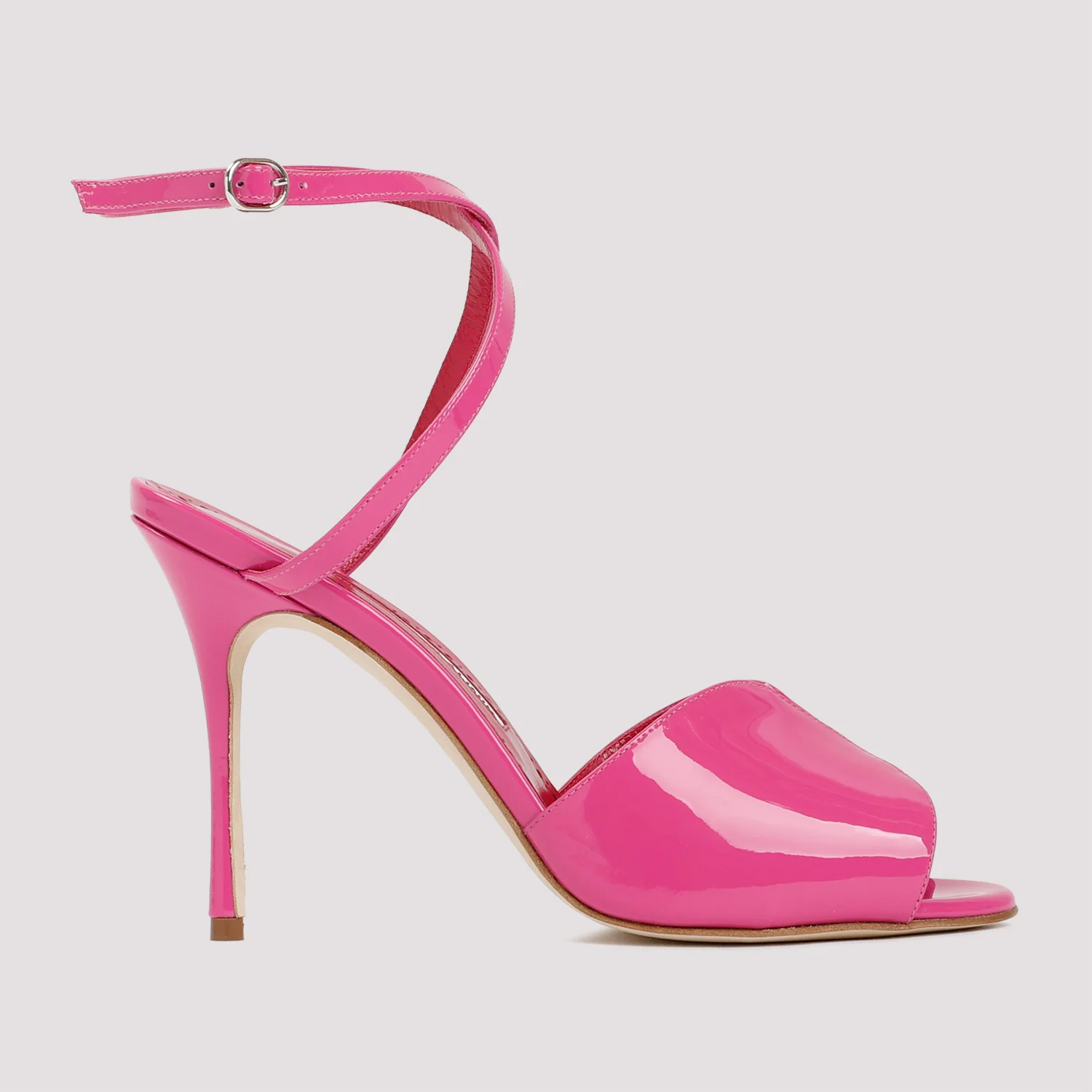 Manolo Blahnik Elevated Hourani Sandals - 10.5cm Heel - Image 6