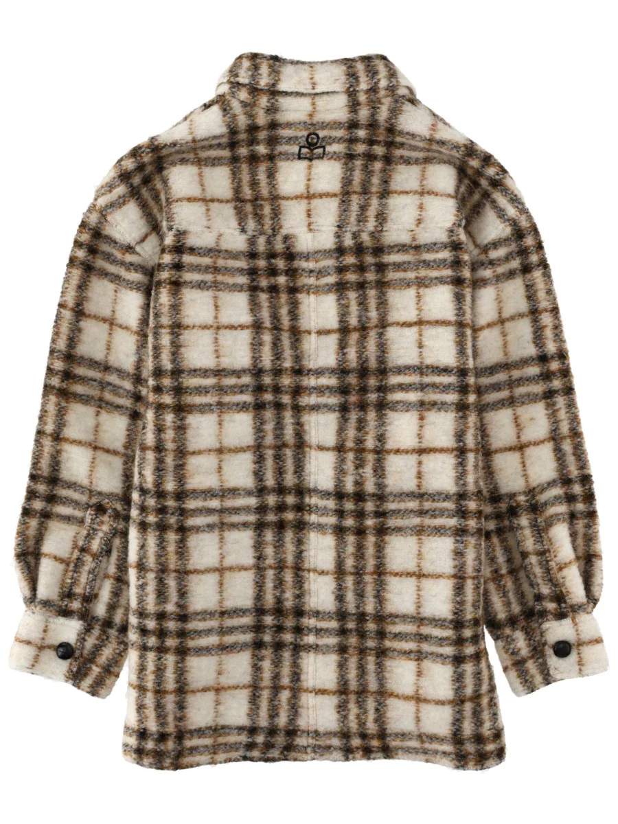 MARANT ÉTOILE Checked Pocketed Shirt Jacket - Image 2