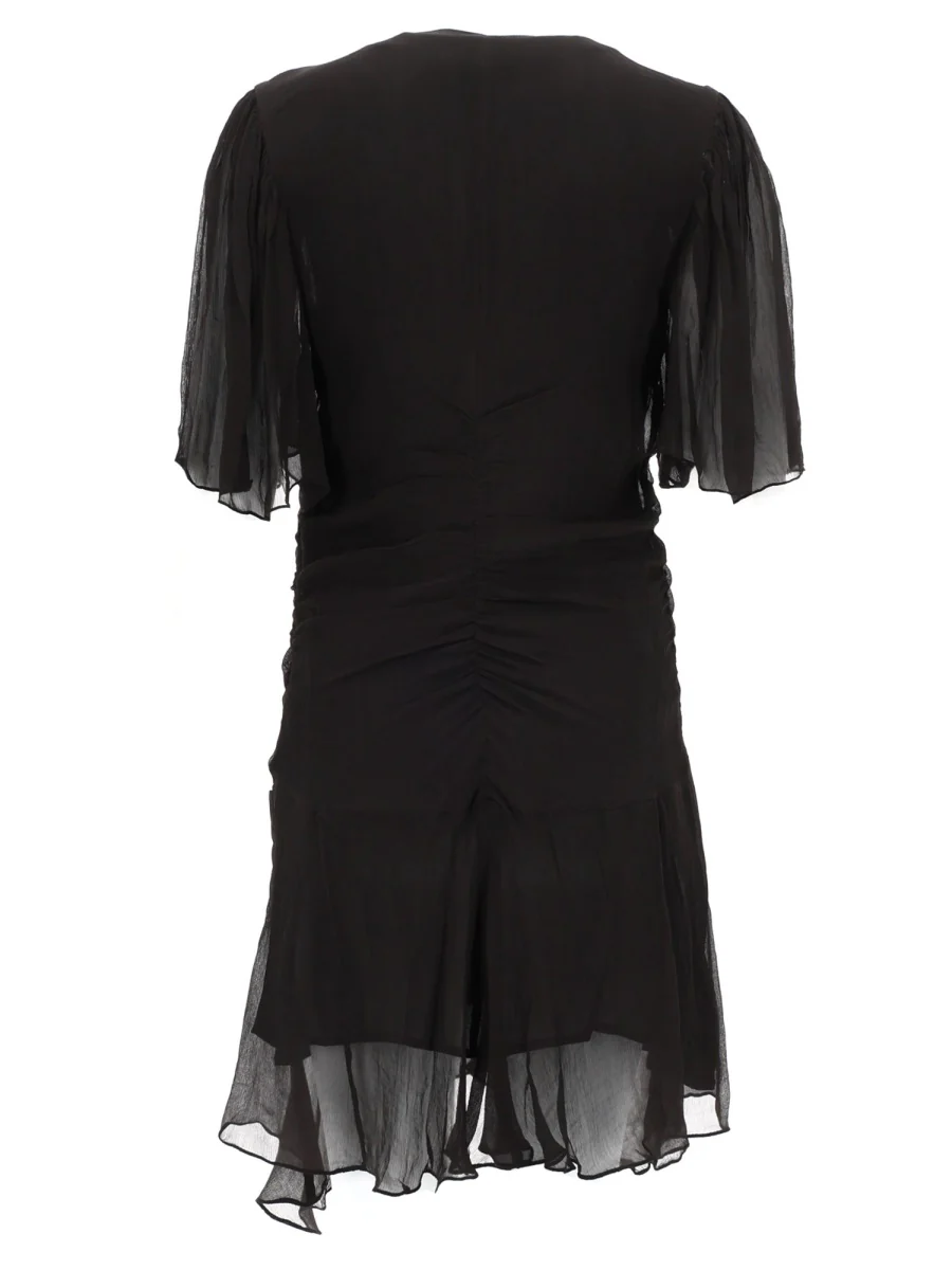 MARANT ÉTOILE Damya Lace-trimmed Cotton-blend Mini Dress - Image 2