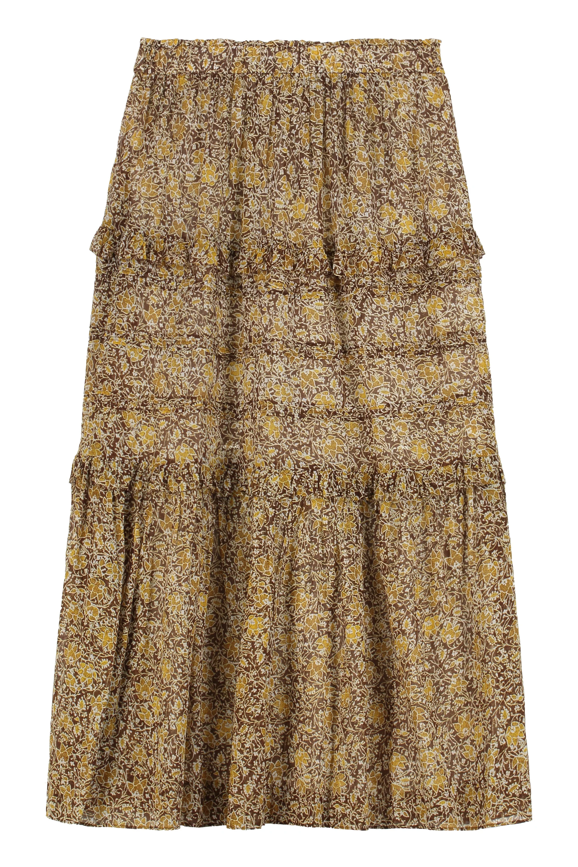 Marant étoile Floral Print Long Skirt
