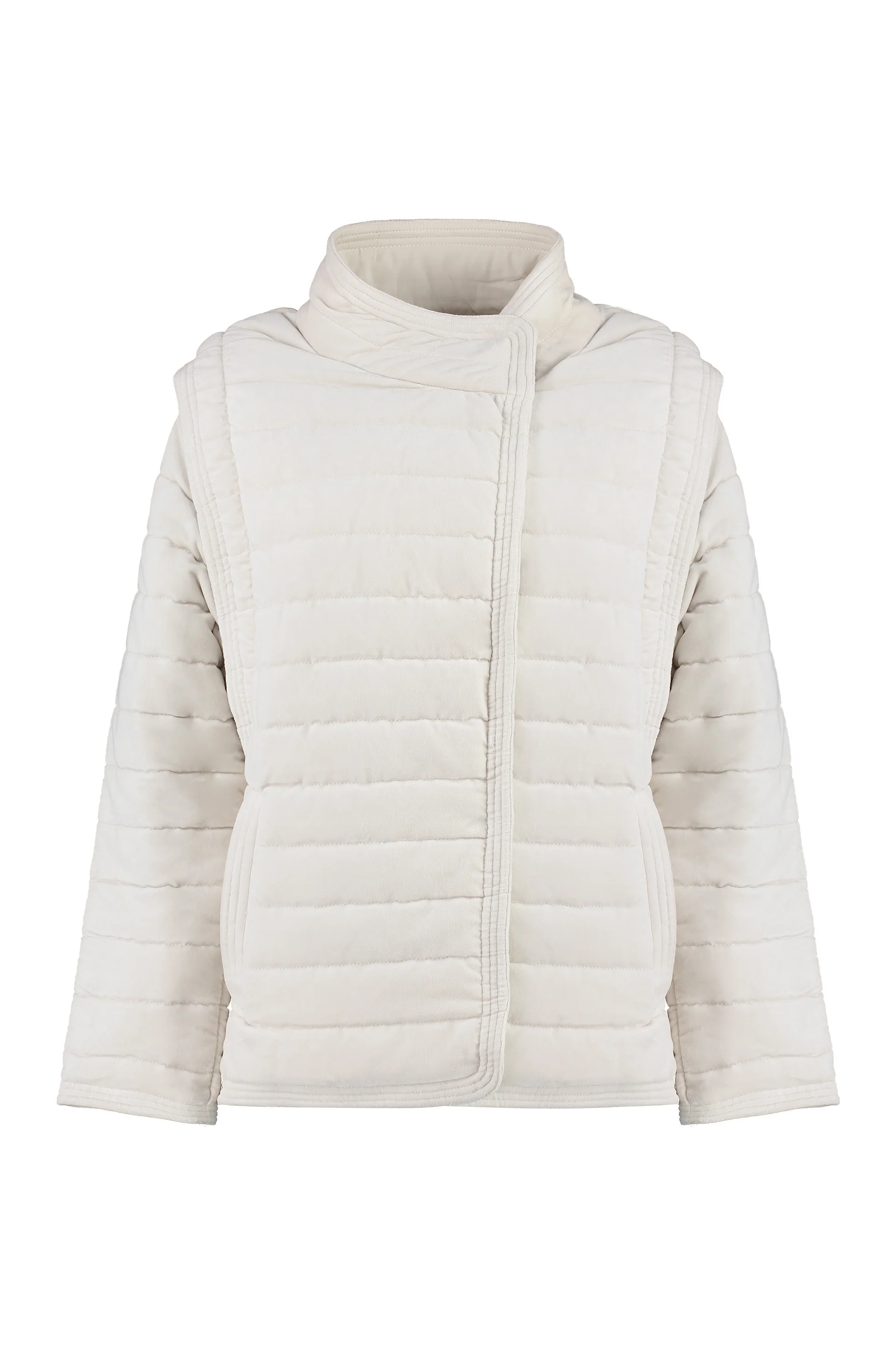 Marant Étoile ISABEL MARANT ETOILE High-neck Detachable-sleeve Padded Shell Jacket - Image 3