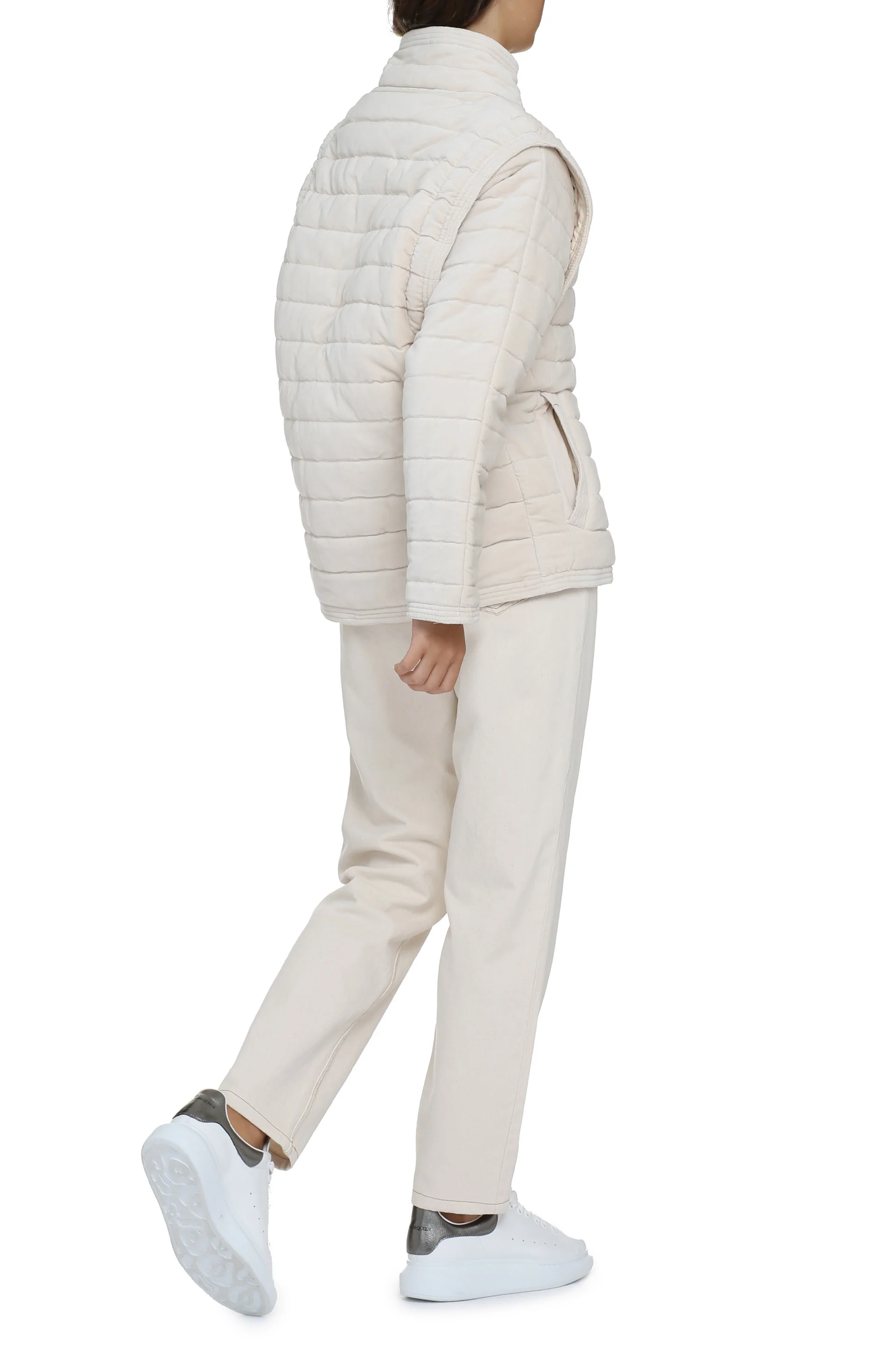 Marant Étoile ISABEL MARANT ETOILE High-neck Detachable-sleeve Padded Shell Jacket - Image 6