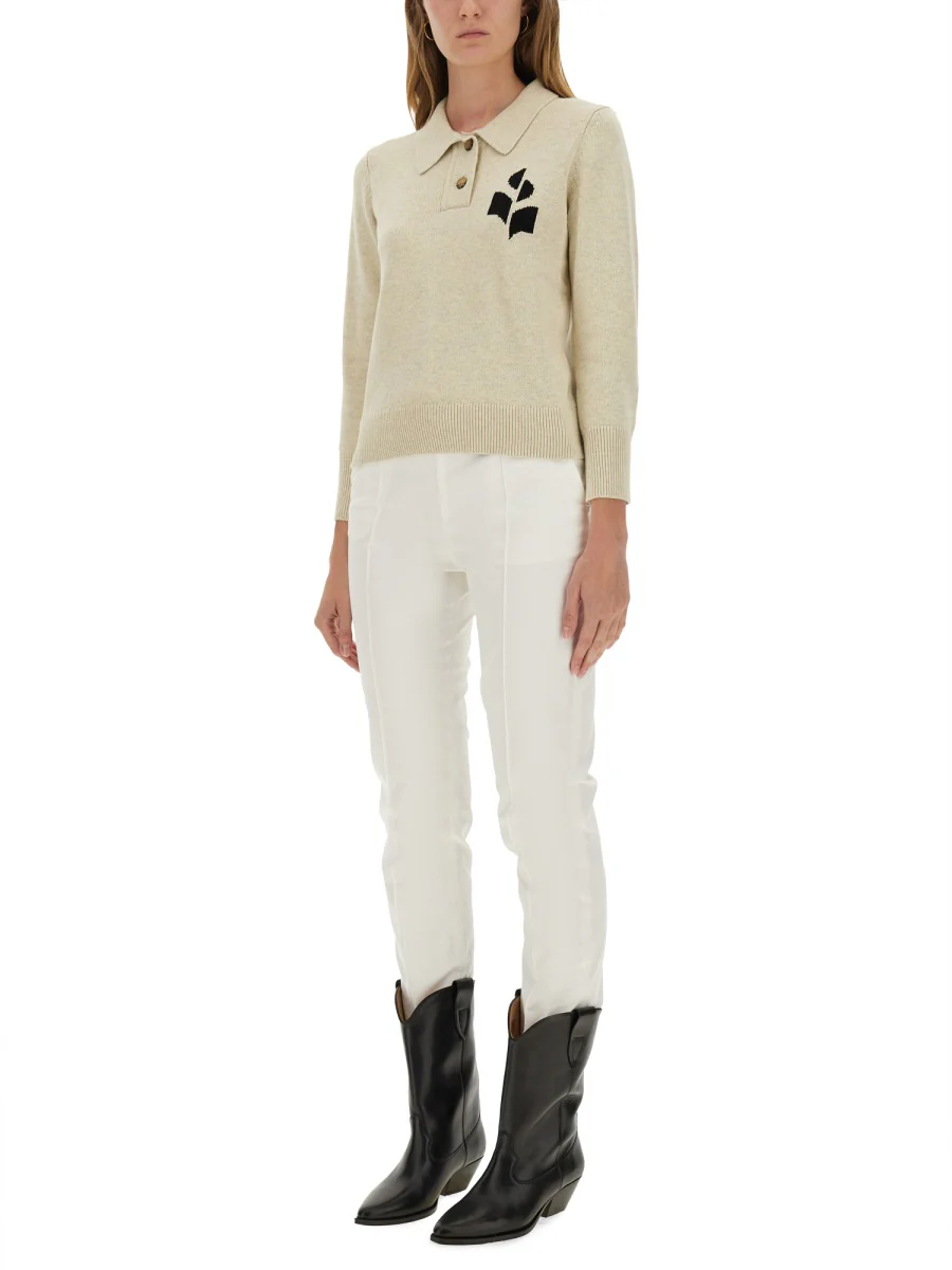 Marant Étoile ISABEL MARANT ETOILE Polo Shirt with Logo - Image 2