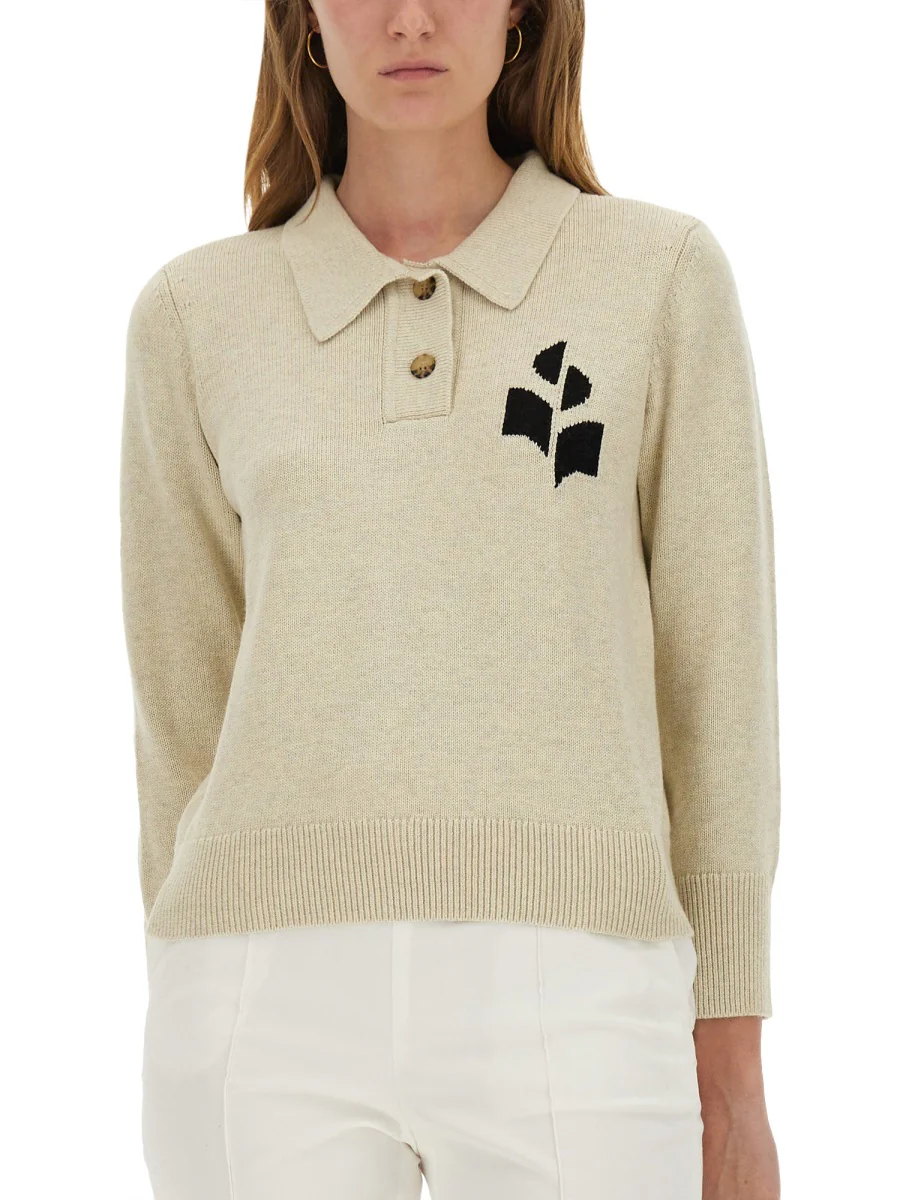 Marant Étoile ISABEL MARANT ETOILE Polo Shirt with Logo - Image 4