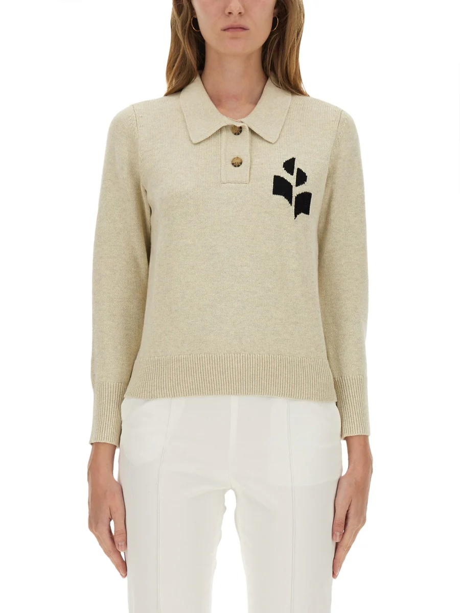 Marant Étoile ISABEL MARANT ETOILE Polo Shirt with Logo - Image 5
