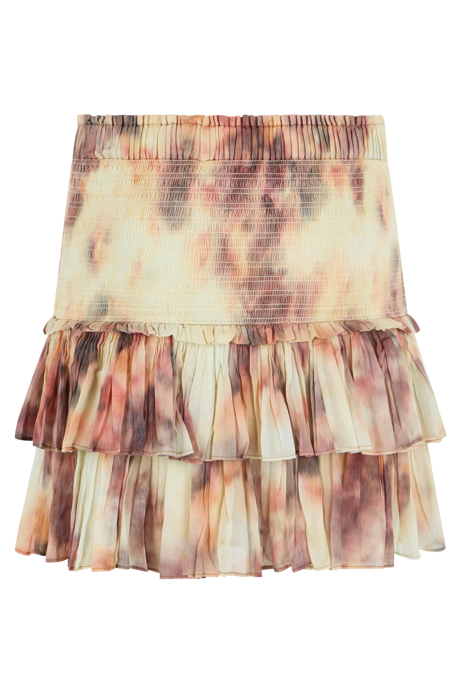 Marant étoile Naomi Shirred Tiered Printed Cotton-voile Mini Skirt - Image 2