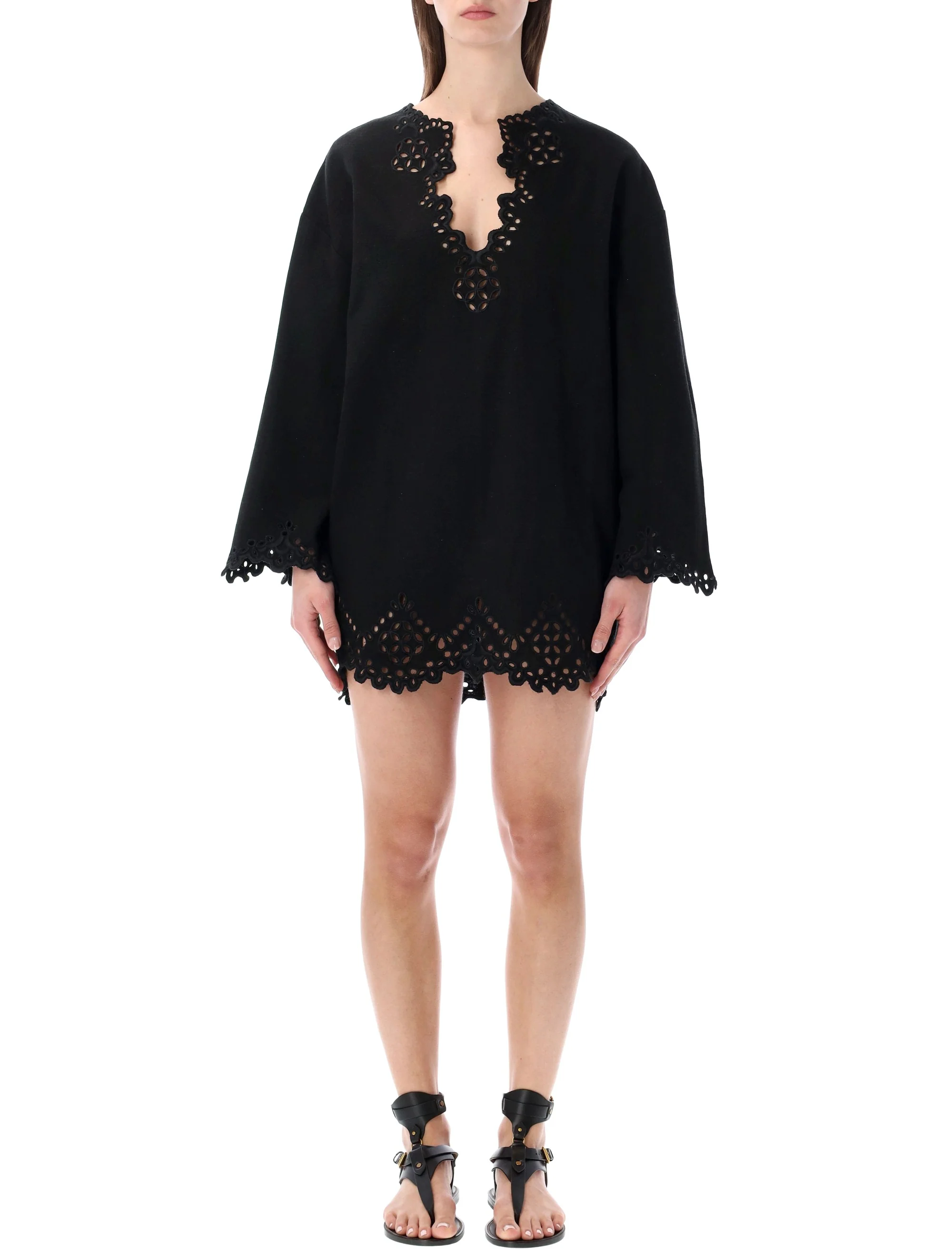 Marant Etoile Tunic-Inspired Dress with Feminine Accents - Size 36