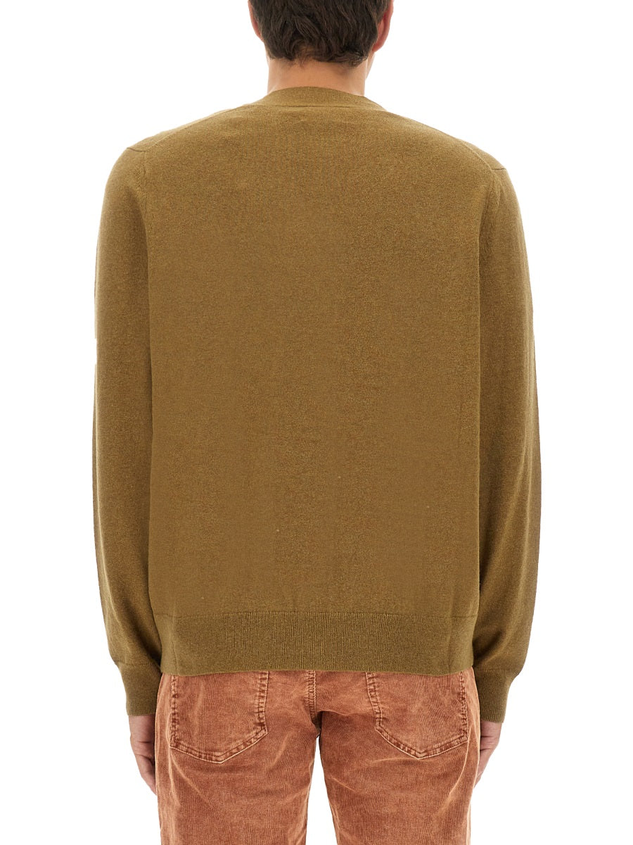 MARANT Logo Intarsia-Knit V-Neck Cardigan - Image 7