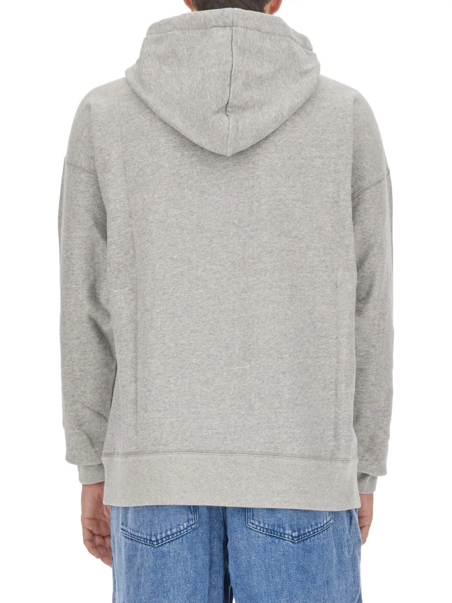 MARANT Logo Printed Drawstring Hoodie - Image 3